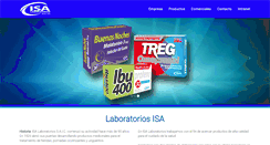 Desktop Screenshot of isalaboratorios.com.ar
