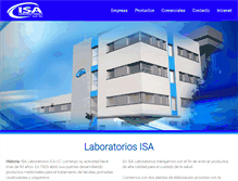 Tablet Screenshot of isalaboratorios.com.ar